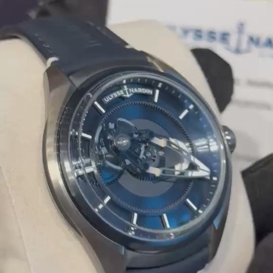 Ulysse Nardin Freak Titanium 43 MM - Blue Leather Strap - Blue Dial - 2303-270.1/03