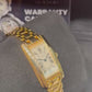 Cartier - Tank Americaine - Ladies Watch - 19.0 MM x 35.0 MM - Yellow Gold - White Dial - W26015K2