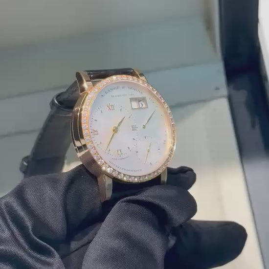 A. Lange &amp; Söhne Little Lange 1 Soirée Watch - 36.1 MM - 18K Rose Gold - Mother of Pearl Dial - Ref. 813.047