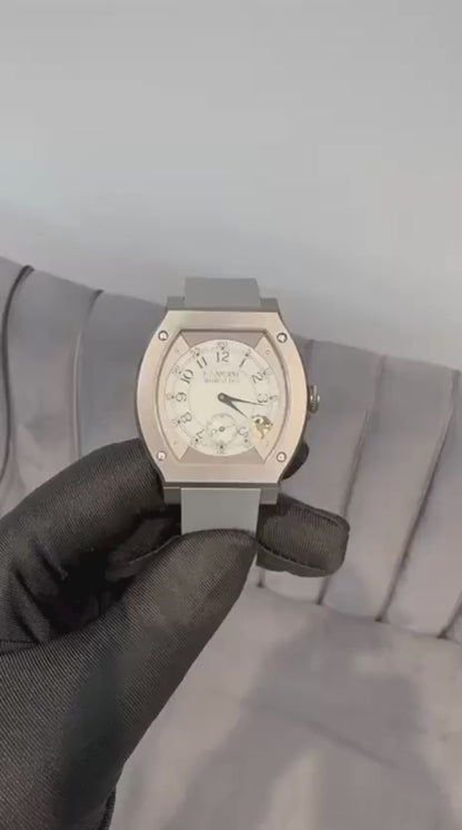 F.P. Journe Elégante Titanium 48 x 40 MM - Grey Rubber Strap - White Dial - Élégante Titanium