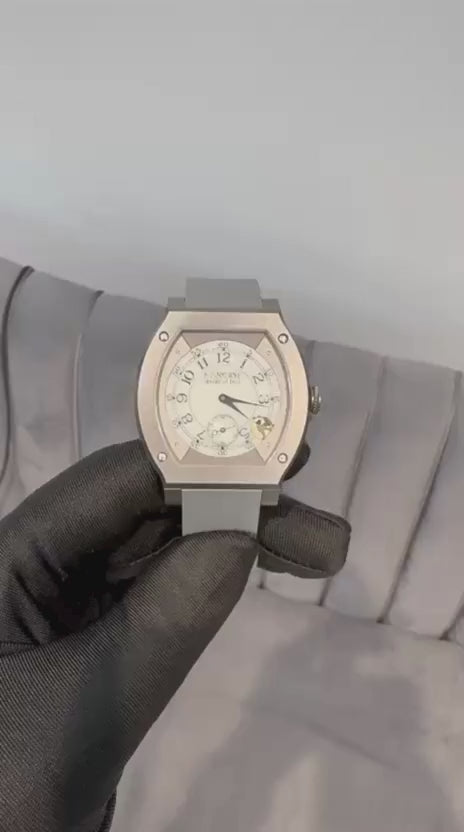 F.P. Journe Elégante Titanium 48 x 40 MM - Grey Rubber Strap - White Dial - Élégante Titanium