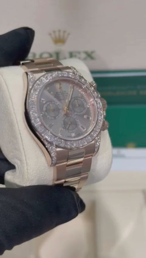Rolex Cosmograph Daytona Baguette Bezel - 40 MM - Rose Gold - 126595TBR-0001