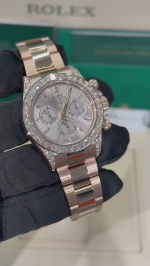 Rolex Cosmograph Daytona Baguette Bezel - 40 MM - Rose Gold - 126595TBR-0001