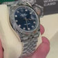 Rolex Stainless Steel and White Gold Datejust 41 Date Watch - 41 MM - Jubilee Bracelet - Fluted Bezel - Blue Diamond Dial - 126334-0016