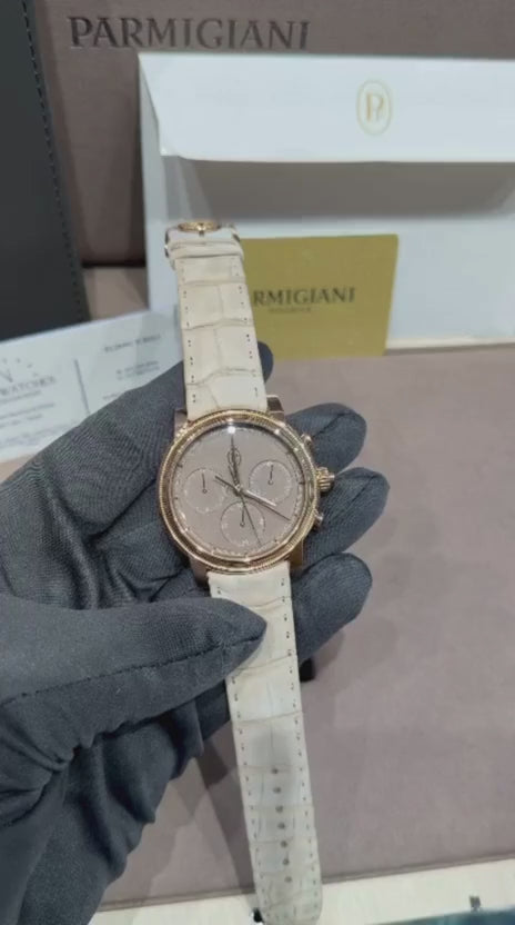 Parmigiani Fleurier Toric Chronograph Rattrapante - Limited Edition - 42.5 MM - Rose Gold - Natural Umber Dial - PFH951-2010001-300181-EN