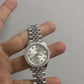 Rolex Steel and White Gold Datejust - 31 MM - Jubilee Bracelet - Diamond Bezel - Silver Diamond Dial - 278384RBR-0034