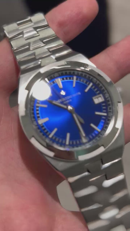 Vacheron Constantin Overseas Stainless Steel 41 MM - Stainless Steel Bracelet - Blue Dial - 4500V110A-B128