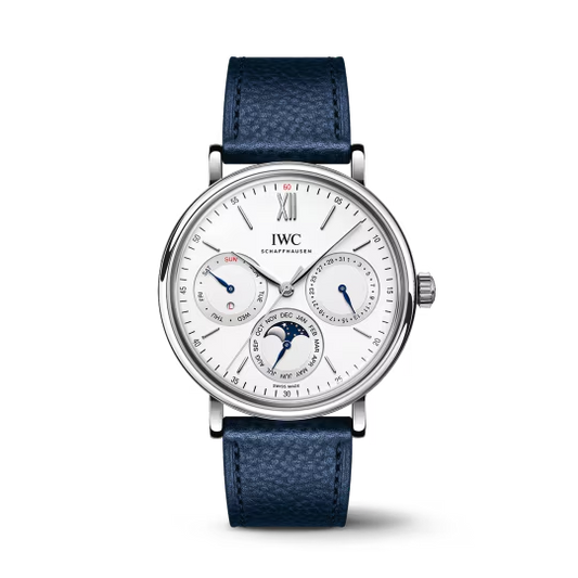  IWC Portofino - Steel - Moonphase and Perpetual Calendar - 40 MM - White Dial - IW344601  nyc watcher nyc watches