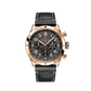 Breitling Classic AVI Rose Gold 46 MM - Black Calfskin Strap - Black Dial - RB04451A1B1X1