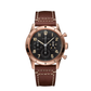 Breitling Classic AVI Rose Gold 41 MM - Brown Calfskin Strap - Black Dial - RB0920131B1X1