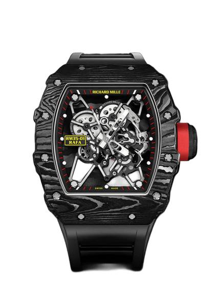 Richard Mille Rafael Nadal - Carbon - Skeleton Dial - Rubber Strap - RM35-01