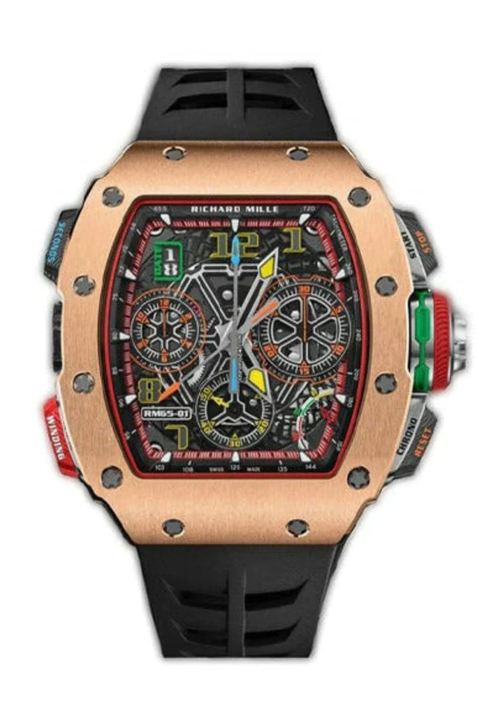 Richard Mille - Carbon and Rose Gold - RM 65-01 RG CB nyc watcher nyc watches