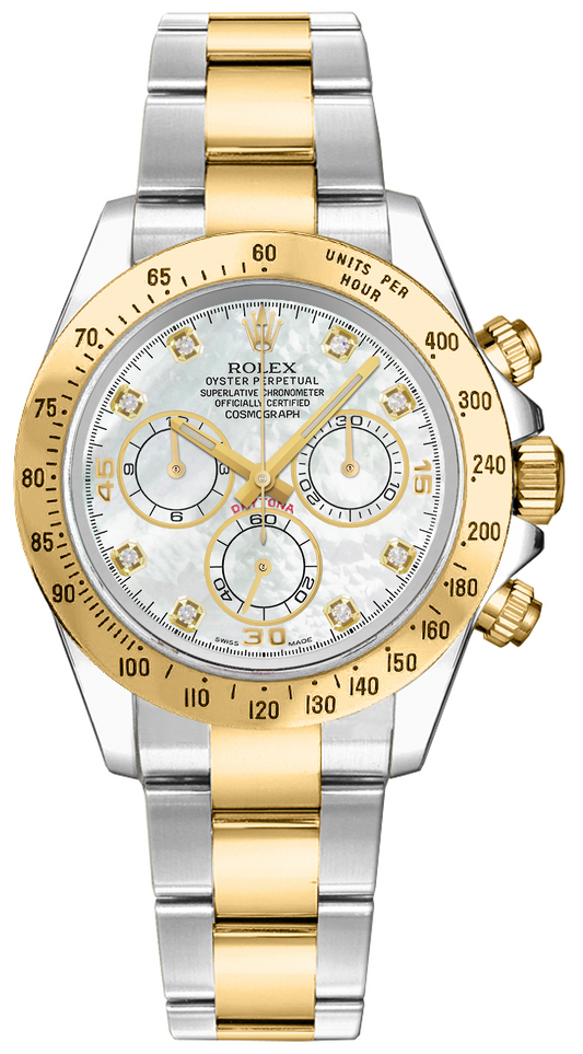 Rolex Cosmograph Daytona - 40 MM - Yellow Gold and Steel - 116523 whmopd nyc watcher nyc watches