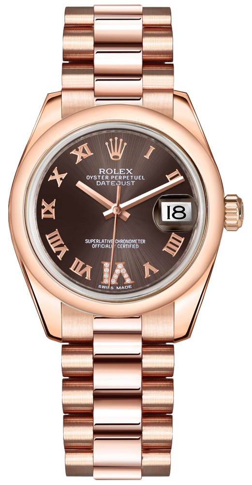 Rolex Datejust - Rose Gold - 31 MM - 178245F-0032 nyc watcher nyc watches