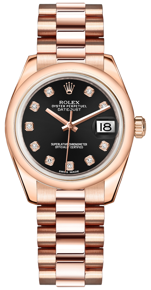 Rolex Datejust - Rose Gold - 31 MM - 178245F-0020 nyc watcher nyc watches