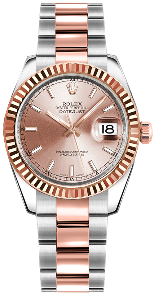 Rolex Datejust - 31 MM - Steel and Rose Gold - 178271-0001 nyc watcher nyc watches