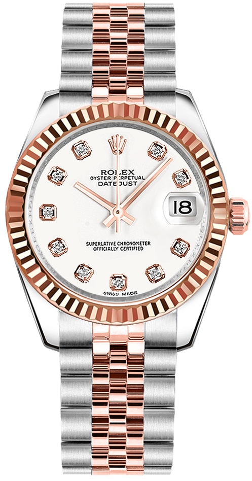 Rolex Datejust - 31 MM - Steel and Rose Gold - 178271-0010 nyc watcher nyc watches