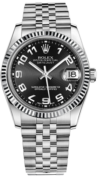 Rolex Datejust 36 MM Steel - 116234-0107 nyc watcher nyc watches