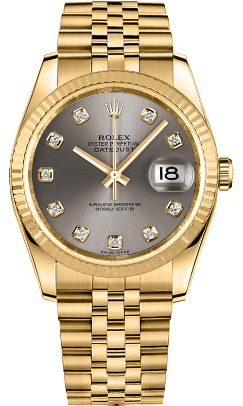 Rolex Datejust - 36 MM - Yellow Gold - 116238-0079 nyc watcher nyc watches