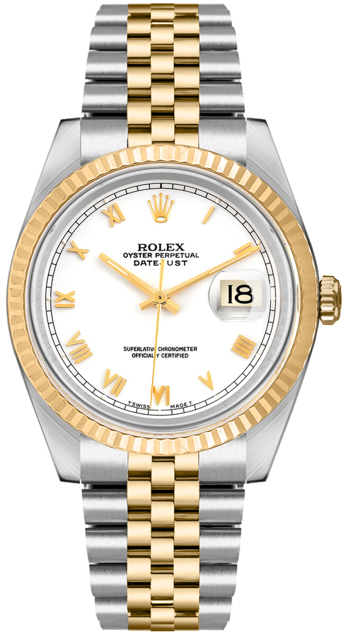 Rolex Datejust - 36 MM - Steel And Yellow Gold - 16233 whr nyc watcher nyc watches