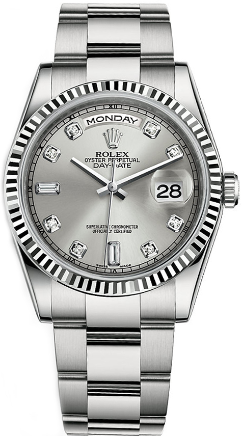 Rolex Day-Date - 36 MM - White Gold - 118239-0078 nyc watcher nyc watches