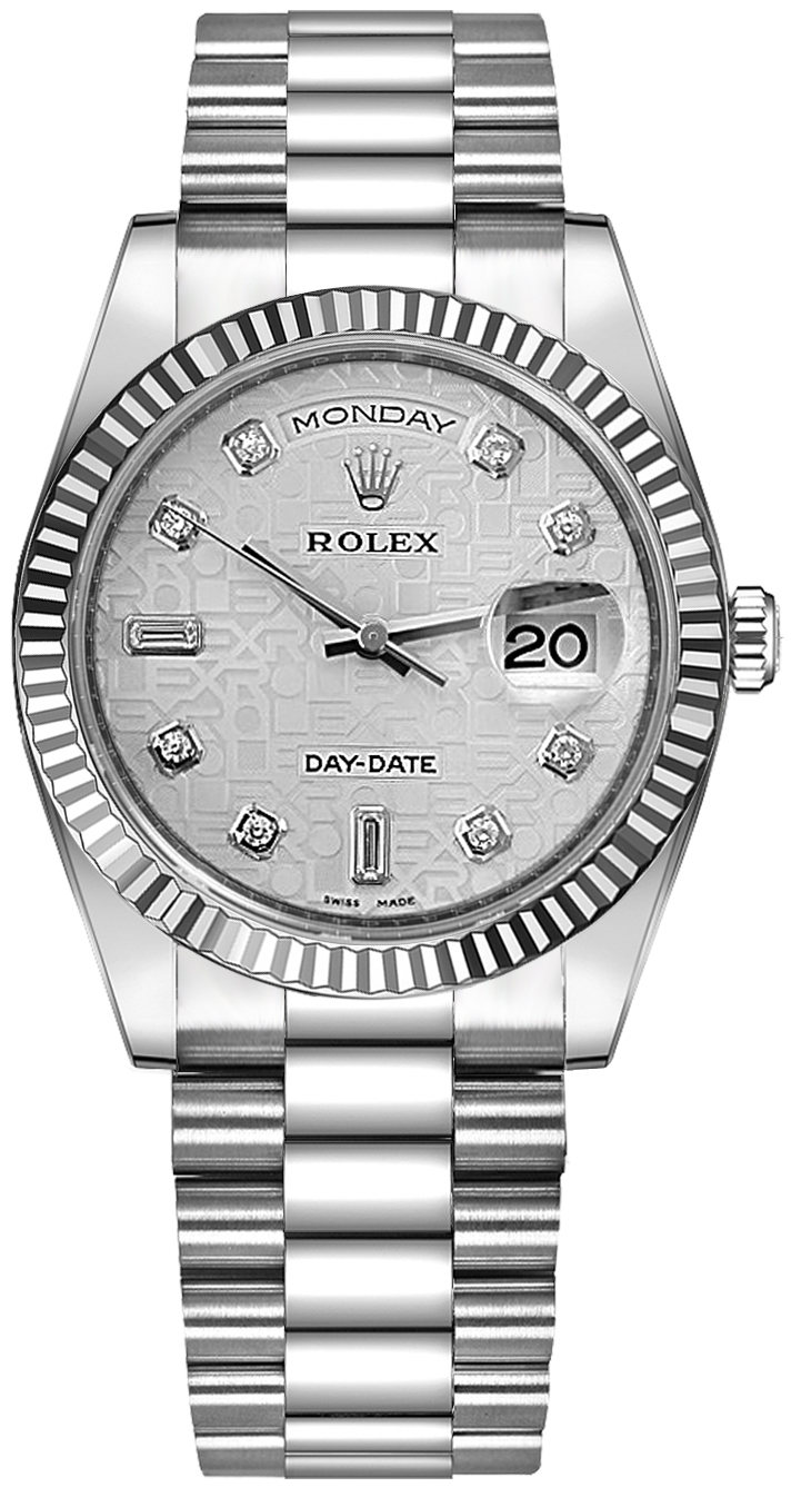 Rolex Day-Date - 36 MM - White Gold - 118239-0092 nyc watcher nyc watches