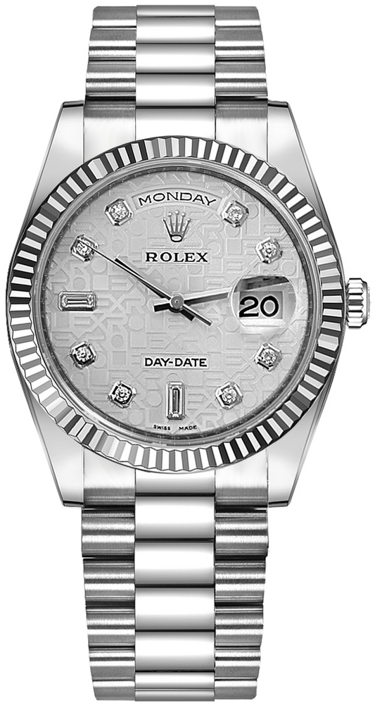 Rolex Day-Date - 36 MM - White Gold - 118239-0092 nyc watcher nyc watches