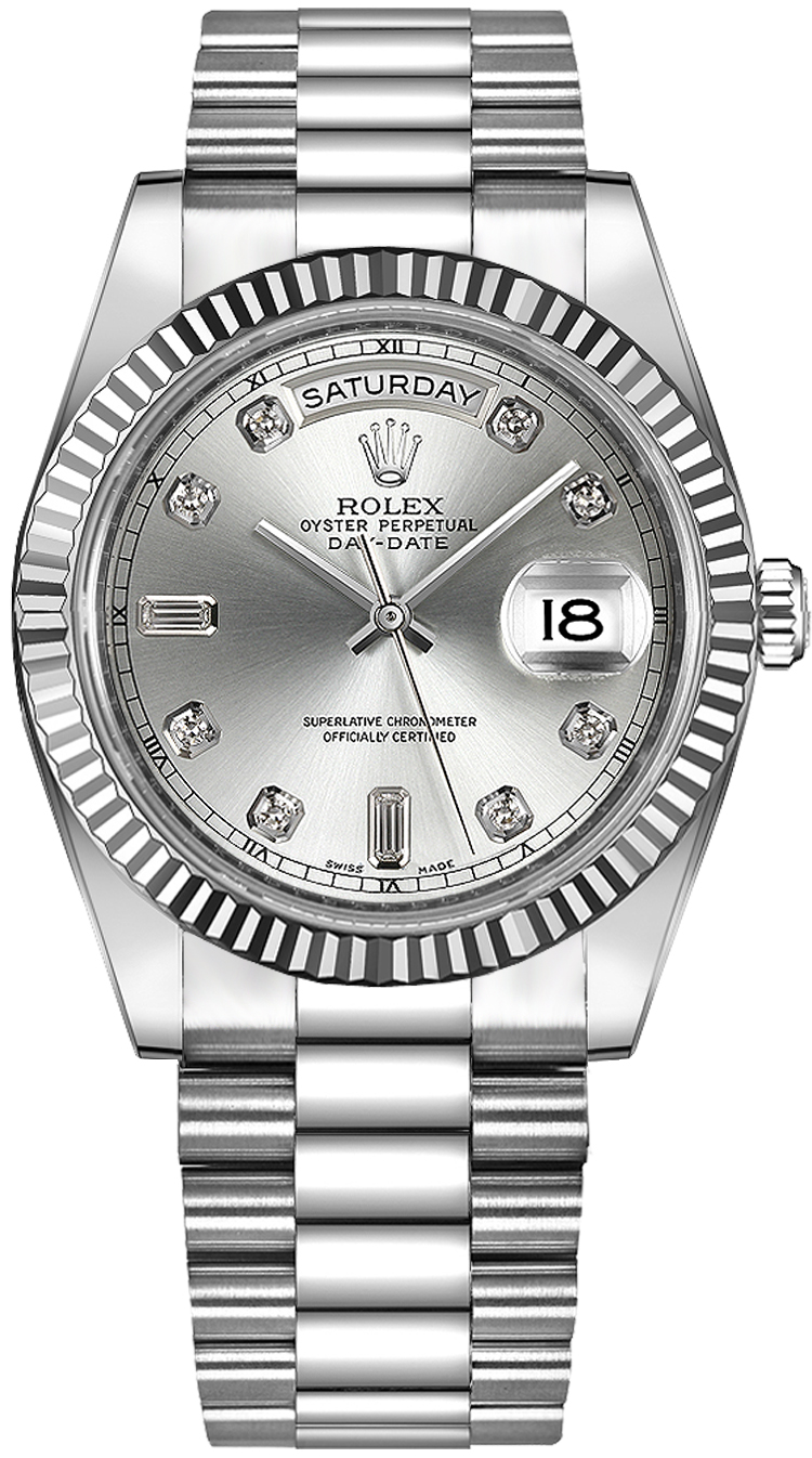 Rolex Day-Date - 41 MM - White Gold - 218239-0006 nyc watcher nyc watches