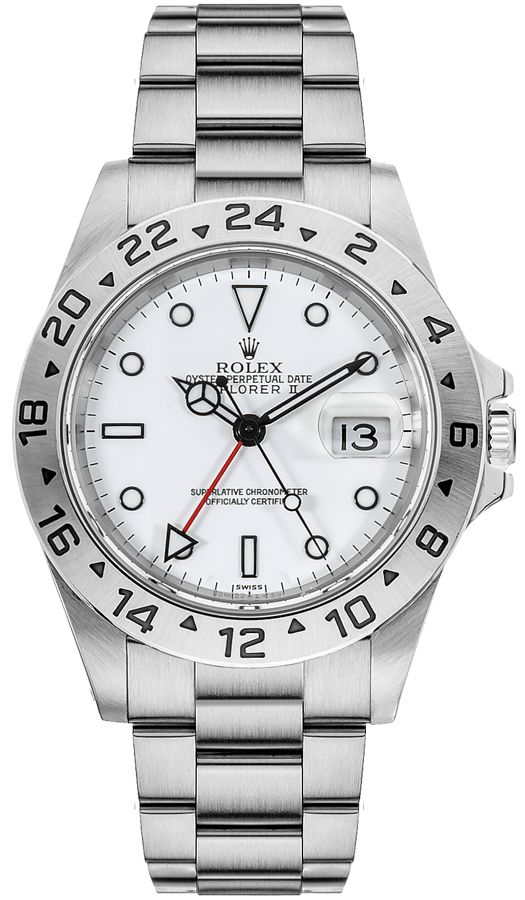 Rolex - Explorer II - 40 MM - Stainless Steel - White Dial - Oyster Bracelet - 16570 wh