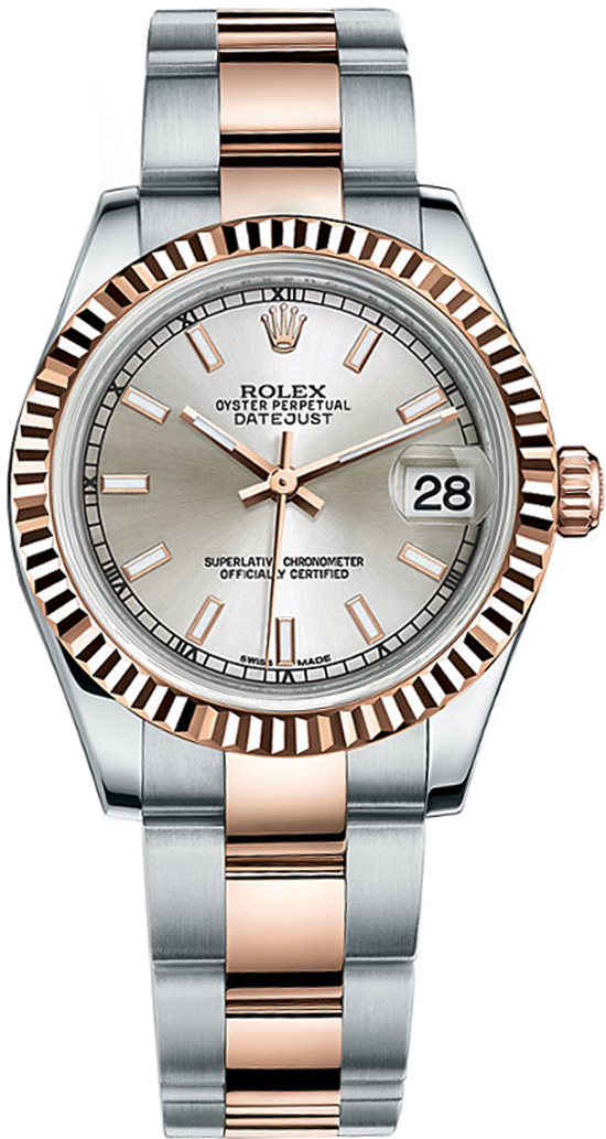 Rolex Datejust - 31 MM - Steel and Rose Gold - 178271-0035 nyc watcher nyc watches