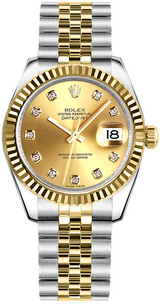 Rolex Datejust - 31 MM - Steel and Yellow Gold - 178273-0002 nyc watcher nyc watches