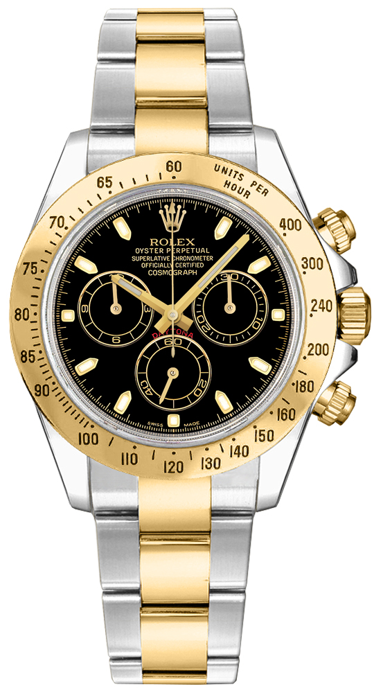 Rolex Cosmograph Daytona - 40 MM - Yellow Gold and Steel - 116523-0039 nyc watcher nyc watches