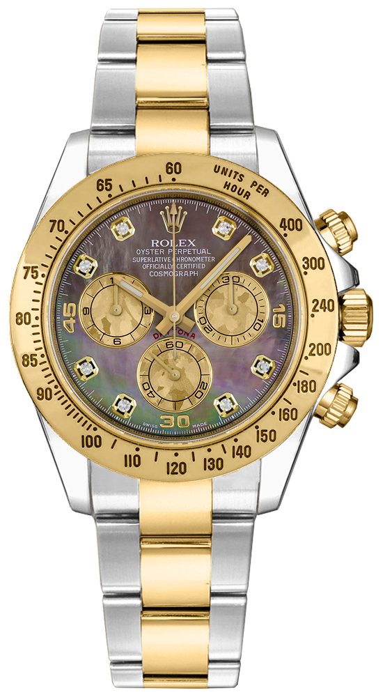 Rolex Cosmograph Daytona - 40 MM - Yellow Gold and Steel - 116523 bkmopd nyc watcher nyc watches