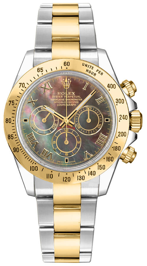 Rolex Cosmograph Daytona - 40 MM - Yellow Gold and Steel - 116523 bkmopr nyc watcher nyc watches