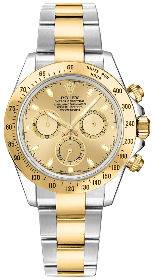 Rolex Cosmograph Daytona - 40 MM - Yellow Gold and Steel - 116523-0042 nyc watcher nyc watches