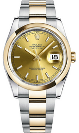Rolex Datejust 36 MM Steel - 116203-0125 nyc watcher nyc watches