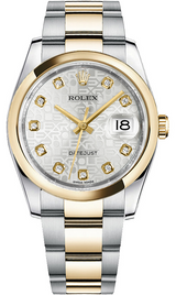 Rolex Datejust 36 MM Steel and Yellow Gold - 116203-0132 nyc watcher nyc watches