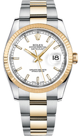 Rolex Datejust - 36 MM - Steel And Yellow Gold - 116233-0171 nyc watcher nyc watches