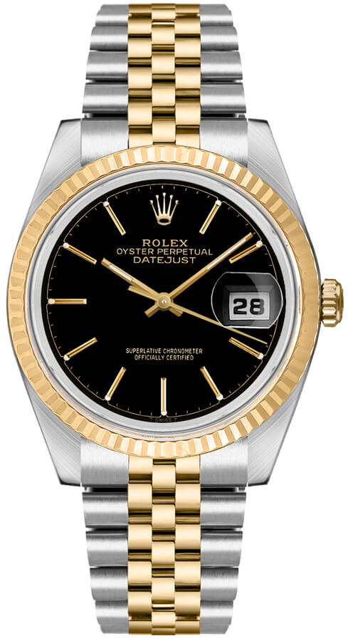 Rolex Datejust - 36 MM - Steel And Yellow Gold - 16233 bks nyc watcher nyc watches