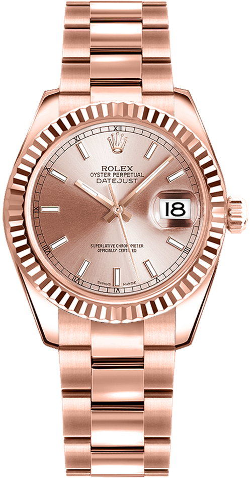 Rolex Datejust - 31 MM - Rose Gold - 178275 pks nyc watcher nyc watches