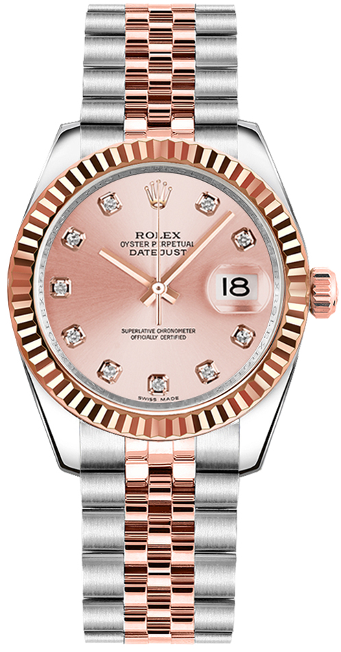 Rolex Datejust - 31 MM - Steel and Rose Gold - 178271-0034 nyc watcher nyc watches