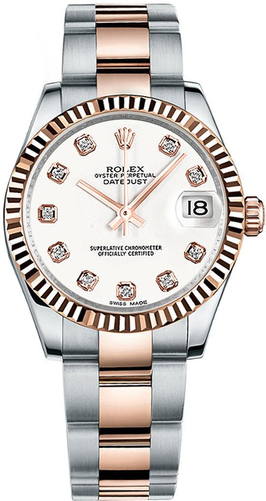 Rolex Datejust - 31 MM - Steel and Rose Gold - 178271-0039 nyc watcher nyc watches