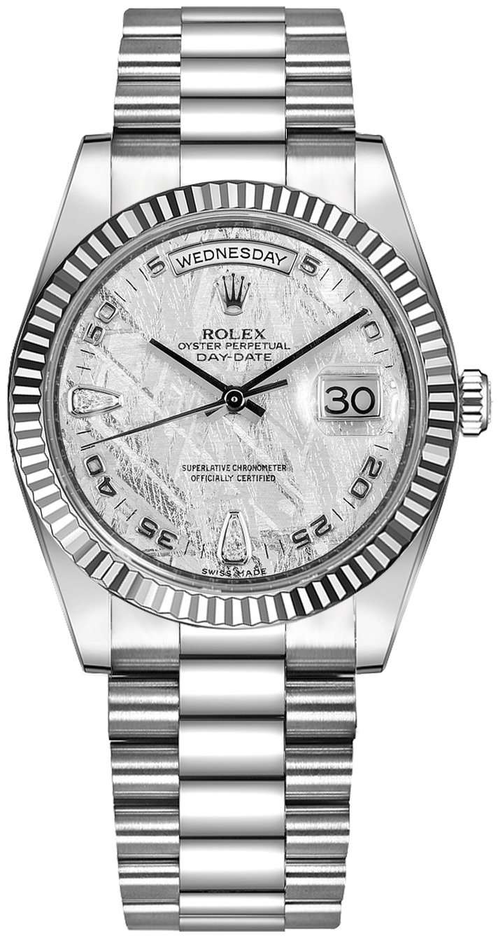 Rolex Day-Date - 36 MM - White Gold - 118239 srn nyc watcher nyc watches