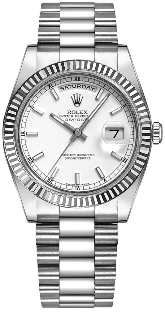 Rolex Day-Date - 36 MM - White Gold - 118239 whs nyc watcher nyc watches