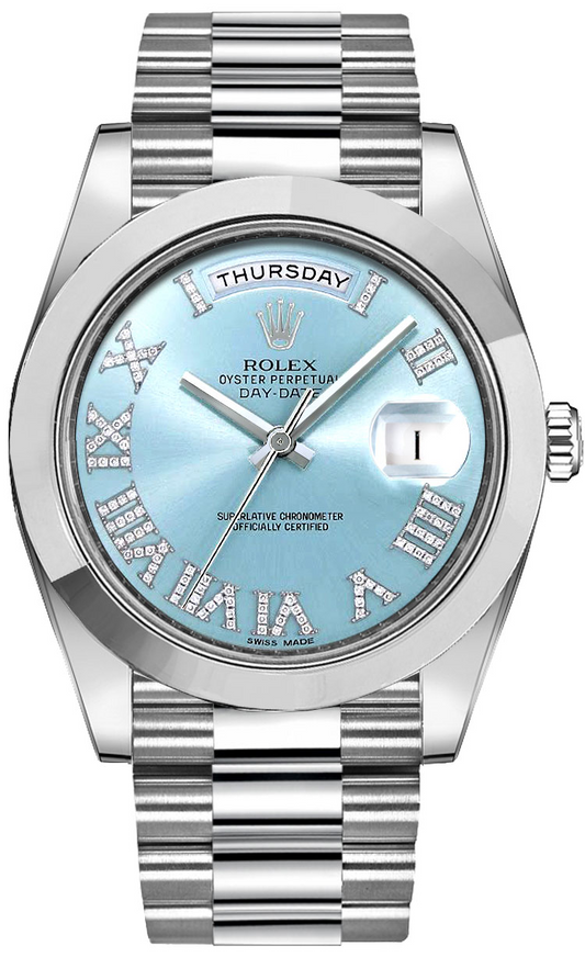 Rolex - Day Date - Platinum - 41 MM - 218206-0052 nyc watcher nyc watches