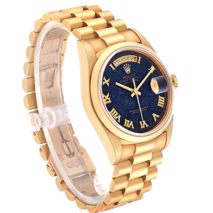 Rolex Day-Date - 36 MM - Yellow Gold - Blue Roman Dial - 18208 BRo