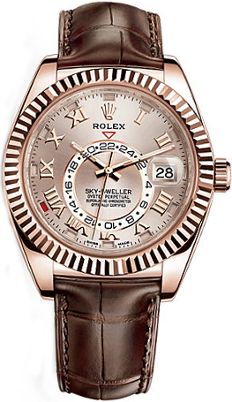 Rolex Sky Dweller - 42 MM - Rose Gold - 326135-0004 nyc watcher nyc watches