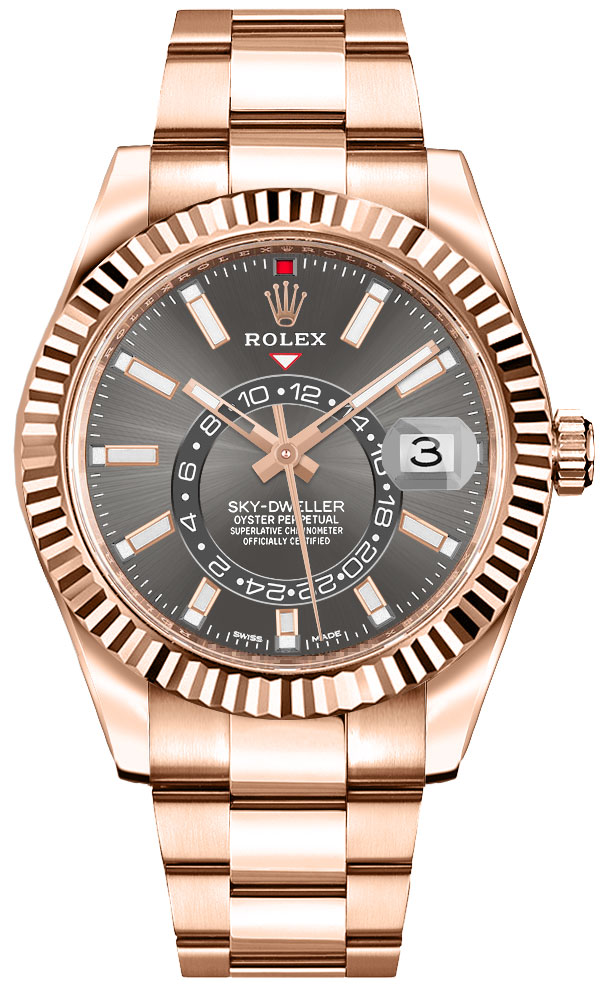 Rolex Sky Dweller - 42 MM - Rose Gold - 326935-0007 nyc watcher nyc watches