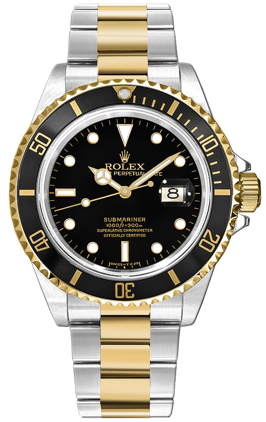 Rolex Submariner - Steel and Yellow Gold - 40 MM - 16613LN nyc watcher nyc watches