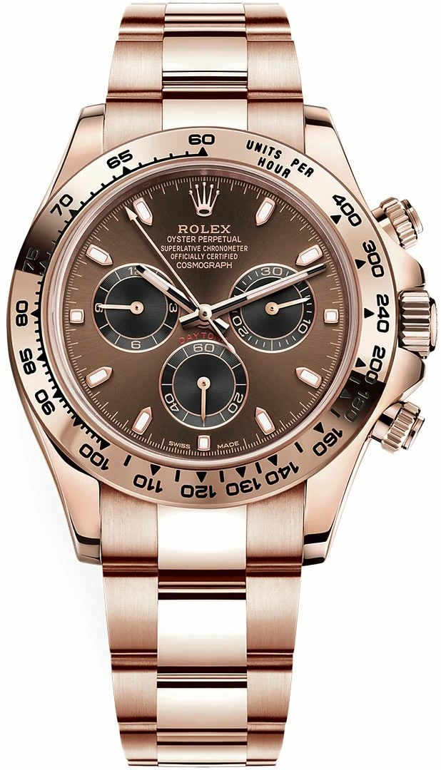 Rolex Cosmograph Daytona - 40 MM - Rose Gold - Chocolate Stick Dial - 116505